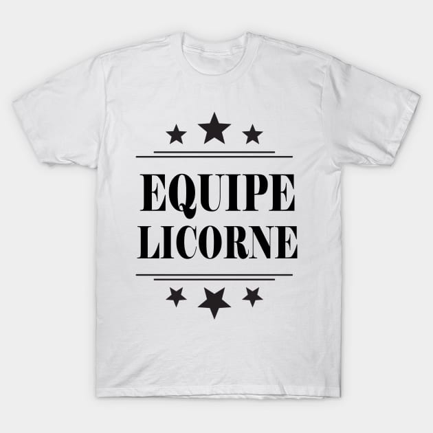 Equipe Licorne T-Shirt by Miozoto_Design